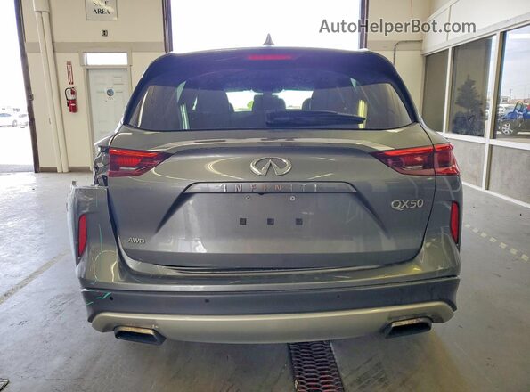 3PCAJ5M36KF116231 2019 INFINITI QX50 Gray Հետևի տեսք