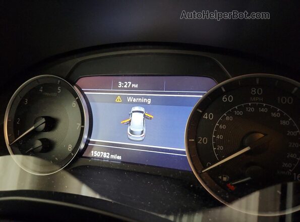 3PCAJ5M36LF103819 2020 INFINITI QX50 Blue Вид щитка приладів