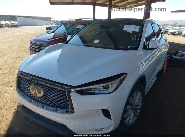 3PCAJ5M37KF101415 2019 INFINITI QX50 White Передня ліва чверть