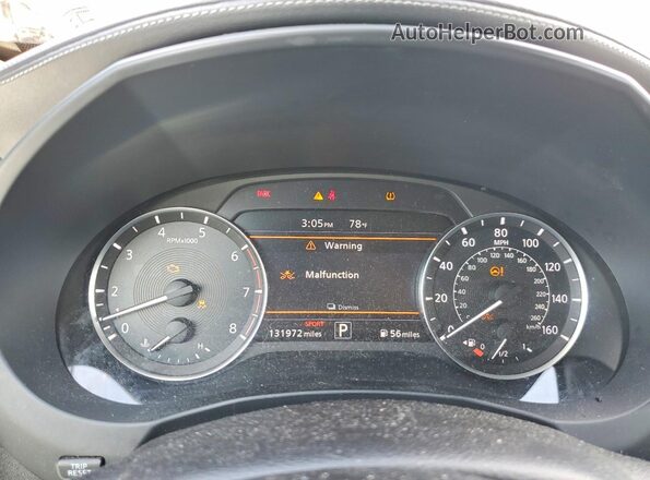 3PCAJ5M39KF100475 2019 INFINITI QX50 Brown Вид щитка приладів