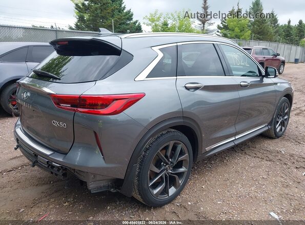 3PCAJ5M3XKF102722 2019 INFINITI QX50 Серый Задняя правая четверть