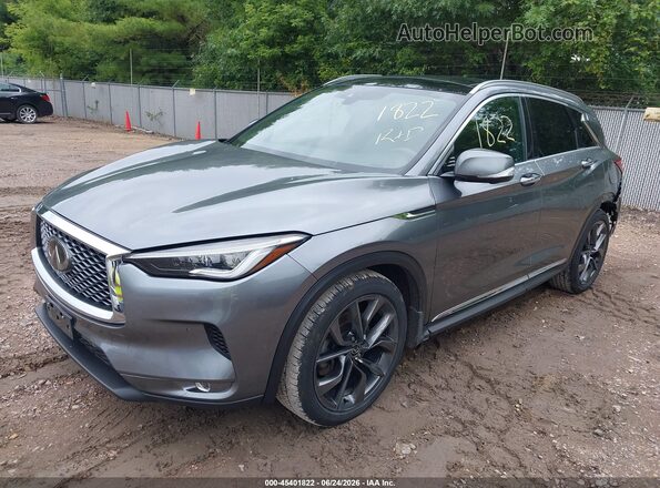 3PCAJ5M3XKF102722 2019 INFINITI QX50 Серый Передняя левая четверть