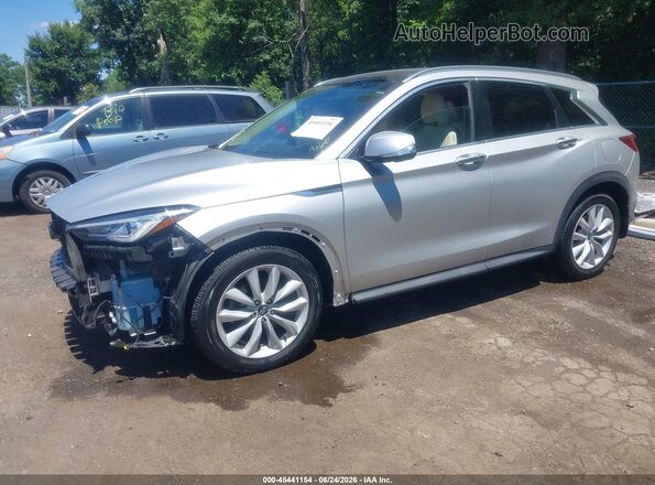 3PCAJ5M3XKF124445 2019 INFINITI QX50 Silver Front left