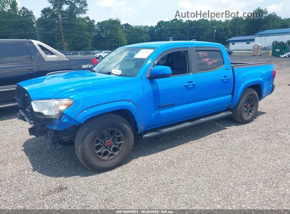 3TMAZ5CN0LM120848 2020 TOYOTA TACOMA Blue Առջևի ձախ երեք քառորդ տեսարան