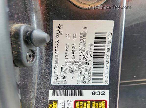 3TMAZ5CN3KM079503 2019 TOYOTA TACOMA Gray Widok komory silnika
