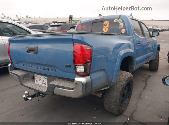 3TMAZ5CN4KM096018 2019 TOYOTA TACOMA Синий Задняя правая четверть