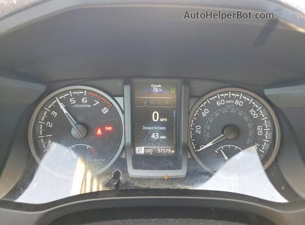 3TMBZ5DN6NM034790 2022 TOYOTA TACOMA Charcoal Instrument cluster view