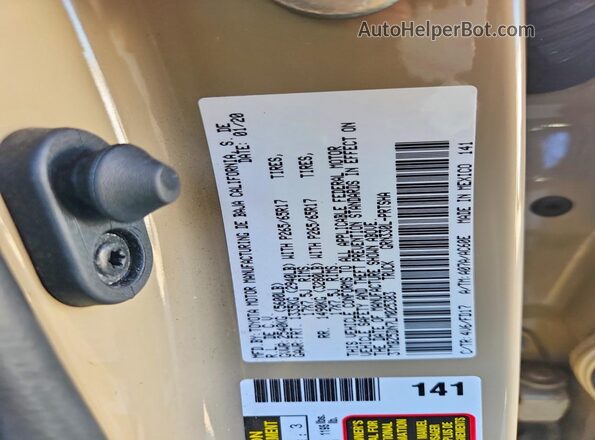 3TMBZ5DN7LM025383 2020 TOYOTA TACOMA Tan 