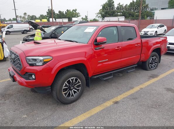 3TMBZ5DN9NM033262 2022 TOYOTA TACOMA Red Առջևի ձախ երեք քառորդ տեսարան