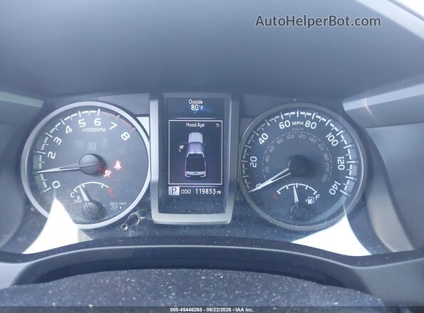 3TMBZ5DNXGM003805 2016 TOYOTA TACOMA Black Вид задніх сидінь