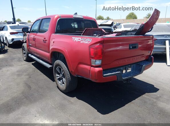 3TMCZ5AN0HM065384 2017 TOYOTA TACOMA Red Trasero izquierdo