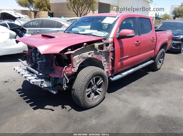 3TMCZ5AN0HM065384 2017 TOYOTA TACOMA Red Vista tres cuartos delantera izquierda