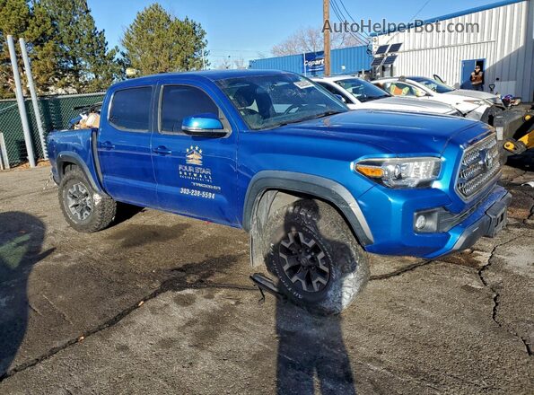 3TMCZ5AN0HM080032 2017 TOYOTA TACOMA Blue Delantero derecho