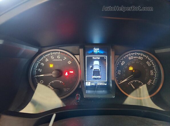 3TMCZ5AN0HM107780 2017 TOYOTA TACOMA Gray Widok zestawu wskaźników