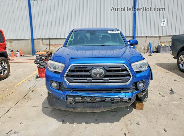 3TMCZ5AN0JM144544 2018 TOYOTA TACOMA Blue Widok z przodu