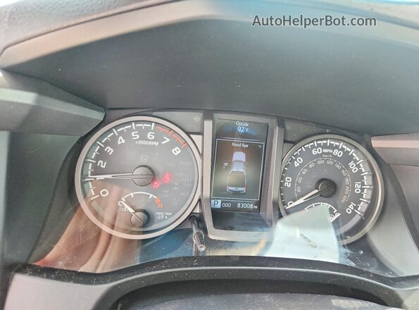 3TMCZ5AN0KM243687 2019 TOYOTA TACOMA Серый Вид щитка приборов