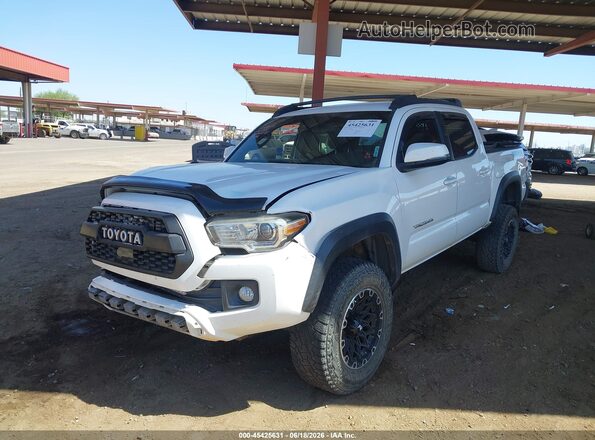 3TMCZ5AN0KM262062 2019 TOYOTA TACOMA White წინა მარცხენა ხედი სამი მეოთხედიდან