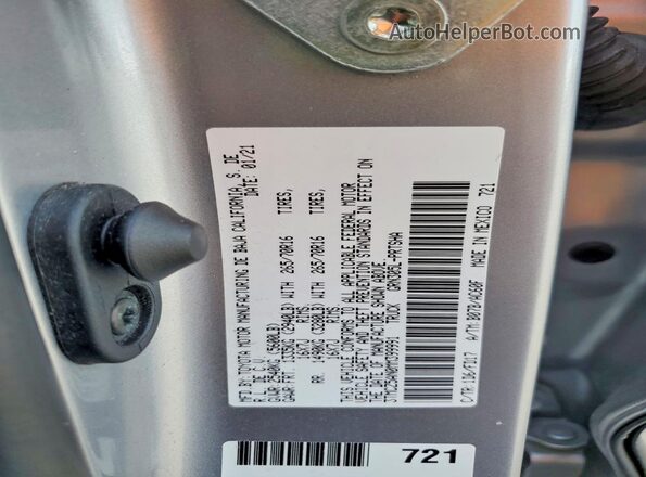 3TMCZ5AN0MM399991 2021 TOYOTA TACOMA Silver Вид наклейки з VIN-кодом