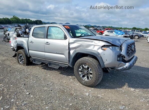 3TMCZ5AN0MM399991 2021 TOYOTA TACOMA Silver Передня права чверть