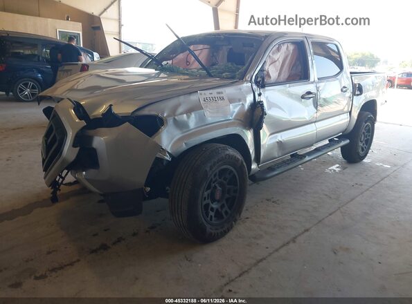 3TMCZ5AN0PM563454 2023 TOYOTA TACOMA Silver Առջևի ձախ երեք քառորդ տեսարան