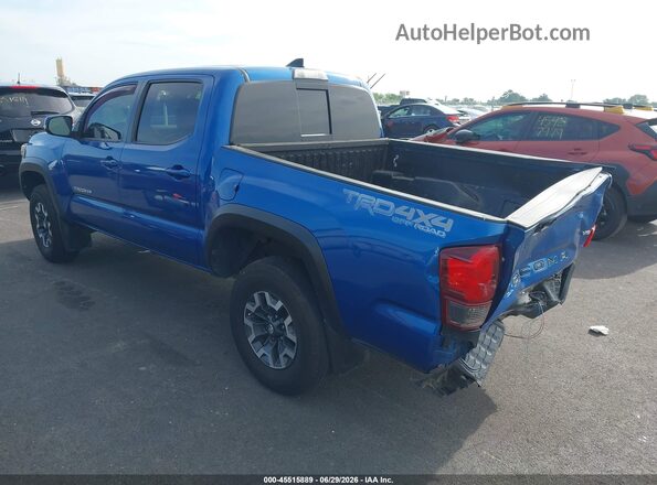 3TMCZ5AN1JM181554 2018 TOYOTA TACOMA Синий Задняя левая четверть
