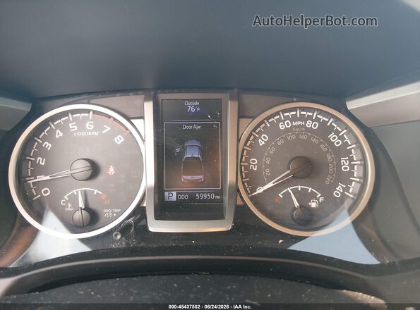 3TMCZ5AN1KM201612 2019 TOYOTA TACOMA Blue Rear seats view