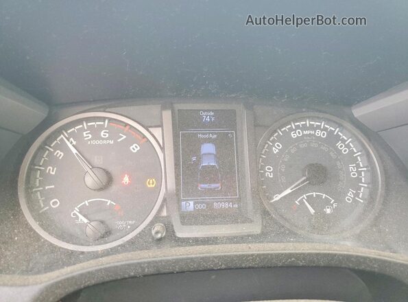 3TMCZ5AN2JM134744 2018 TOYOTA TACOMA Gray Vista del cuadro de instrumentos