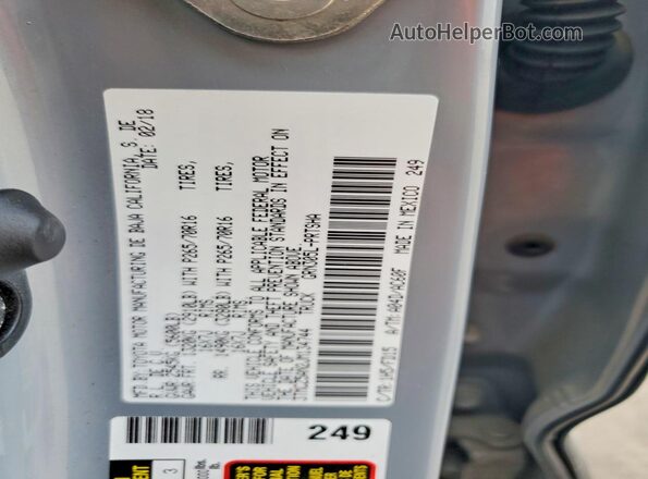 3TMCZ5AN2JM134744 2018 TOYOTA TACOMA Gray Vista del compartimento del motor