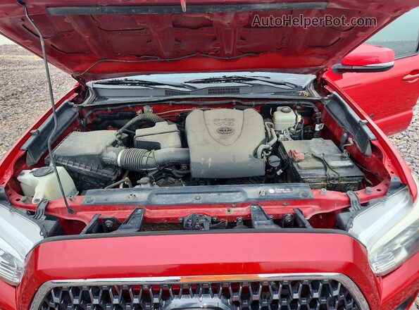 3TMCZ5AN2JM138793 2018 TOYOTA TACOMA Red 