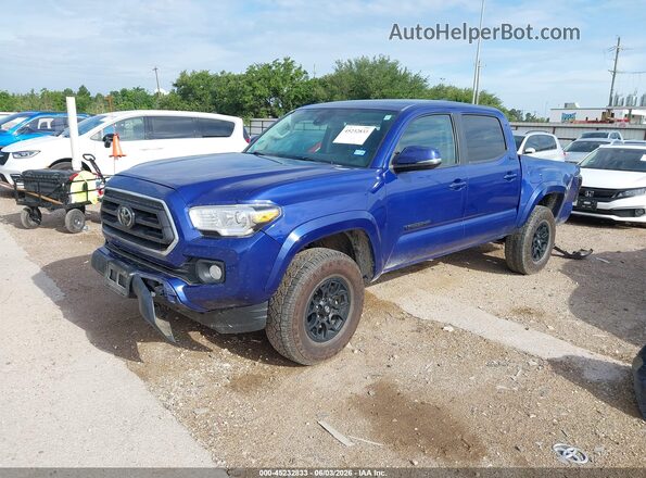 3TMCZ5AN2NM507934 2022 TOYOTA TACOMA Blue Vista tres cuartos delantera izquierda