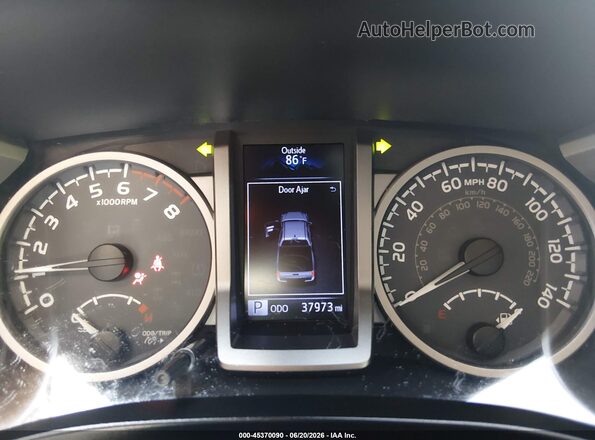 3TMCZ5AN3KM267286 2019 TOYOTA TACOMA Gray Widok tylnych siedzeń