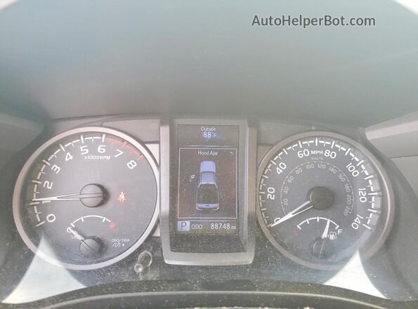 3TMCZ5AN3KM267403 2019 TOYOTA TACOMA Blue Vista del cuadro de instrumentos