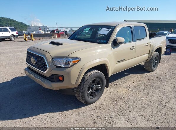 3TMCZ5AN4KM216623 2019 TOYOTA TACOMA Tan Передня ліва чверть