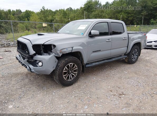 3TMCZ5AN4LM290741 2020 TOYOTA TACOMA Gray წინა მარცხენა ხედი სამი მეოთხედიდან