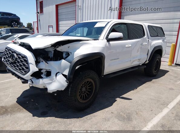 3TMCZ5AN4MM397144 2021 TOYOTA TACOMA White Vista tres cuartos delantera izquierda