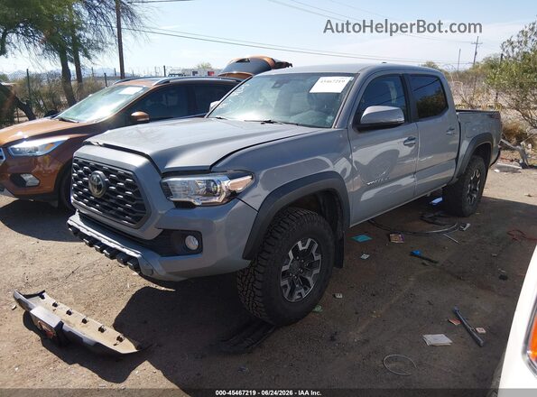 3TMCZ5AN4MM430157 2021 TOYOTA TACOMA Gray Առջևի ձախ երեք քառորդ տեսարան