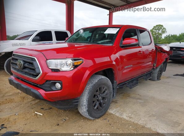 3TMCZ5AN4PM568172 2023 TOYOTA TACOMA Red Առջևի ձախ երեք քառորդ տեսարան
