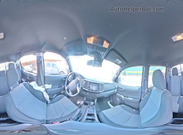 3TMCZ5AN4PM636048 2023 TOYOTA TACOMA Gray Widok naklejki z numerem VIN