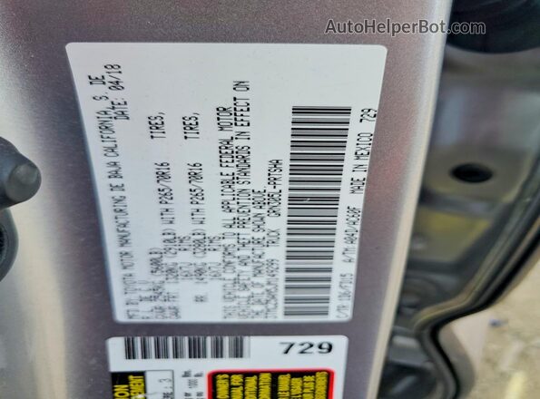 3TMCZ5AN5JM149299 2018 TOYOTA TACOMA Silver ძრავის განყოფილების ხედი