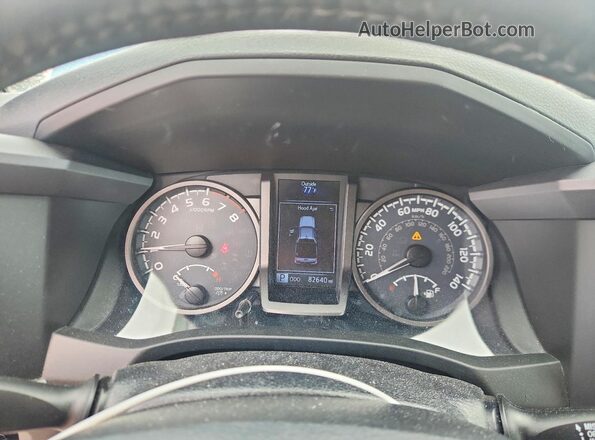 3TMCZ5AN5KM277415 2019 TOYOTA TACOMA Blue Instrument cluster view