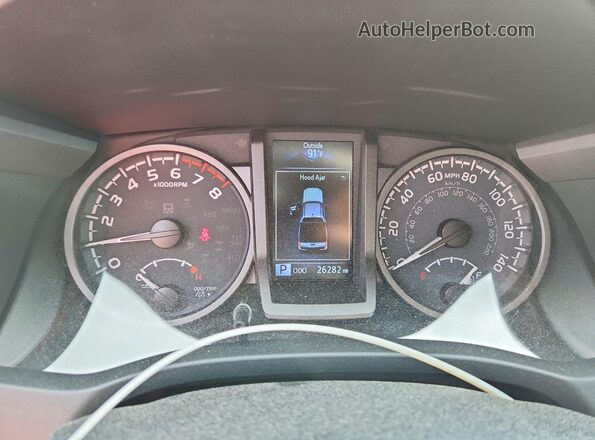 3TMCZ5AN5PM551400 2023 TOYOTA TACOMA Red Սարքավորումների վահանակի տեսք