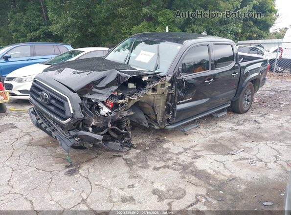 3TMCZ5AN5PM577897 2023 TOYOTA TACOMA Black წინა მარცხენა ხედი სამი მეოთხედიდან