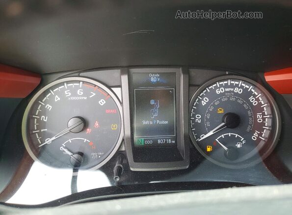 3TMCZ5AN6HM059086 2017 TOYOTA TACOMA Серебряный Вид щитка приборов