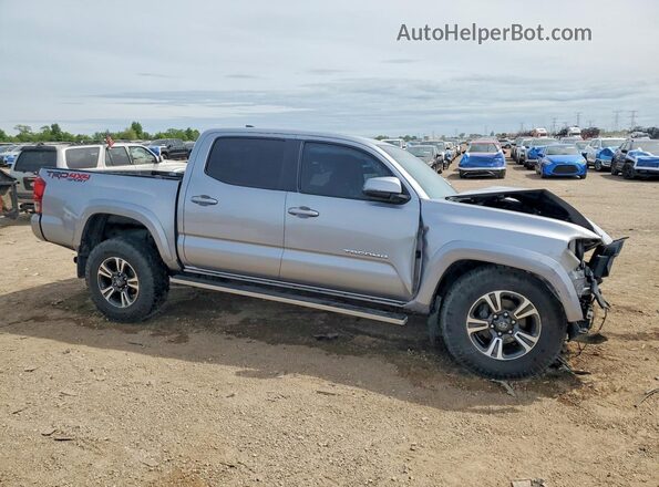 3TMCZ5AN6HM059086 2017 TOYOTA TACOMA Серебряный Передняя правая четверть