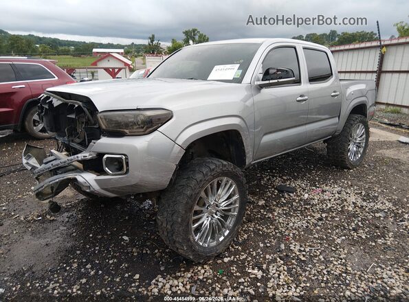 3TMCZ5AN6LM302405 2020 TOYOTA TACOMA Silver Առջևի ձախ երեք քառորդ տեսարան