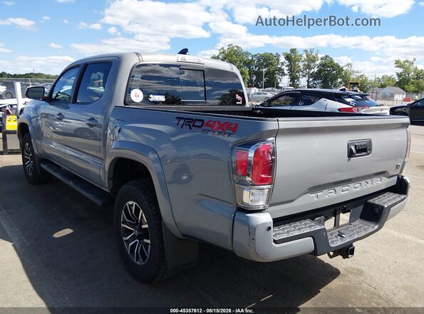 3TMCZ5AN6MM435778 2021 TOYOTA TACOMA Gray Задня ліва чверть