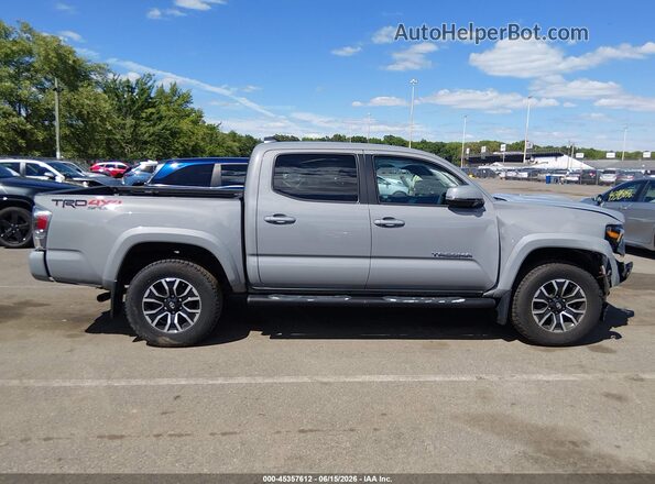 3TMCZ5AN6MM435778 2021 TOYOTA TACOMA Gray Вид задньої частини салону