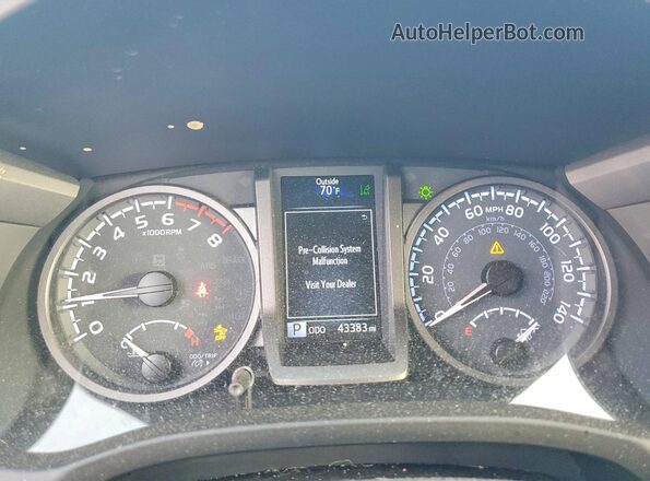 3TMCZ5AN7PM633564 2023 TOYOTA TACOMA Blue Instrument cluster view