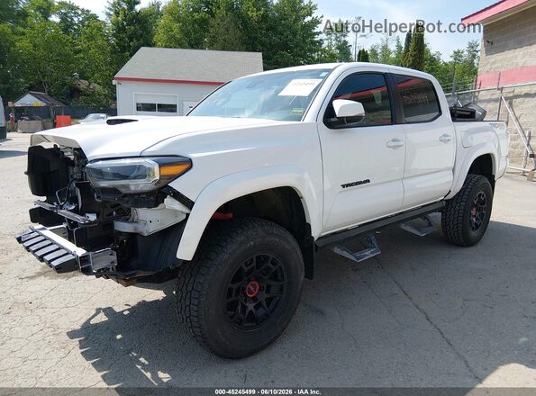 3TMCZ5AN7PM653572 2023 TOYOTA TACOMA White წინა მარცხენა ხედი სამი მეოთხედიდან