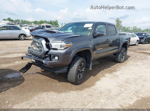 3TMCZ5AN8HM091246 2017 TOYOTA TACOMA Gray წინა მარცხენა ხედი სამი მეოთხედიდან